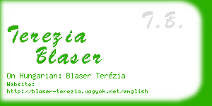 terezia blaser business card